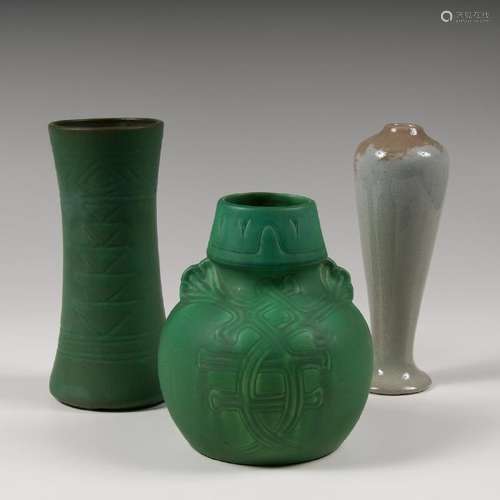 Owens Art Pottery Vases, Plus