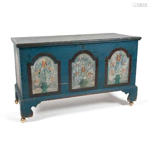 Pennsylvania-Style Painted Blanket Chest