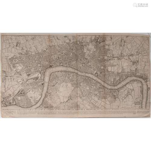 John Pine and John Tinney Plan of the Cities of London