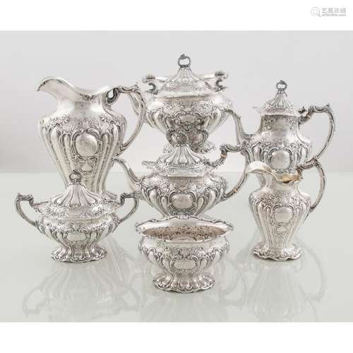 Gorham Sterling Coffee and Tea Service, Grand Chantilly