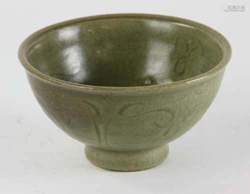 18thC Korean Green Glazed Bowl