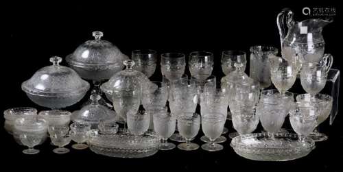 Collection of 19thC Early American Pattern Glass