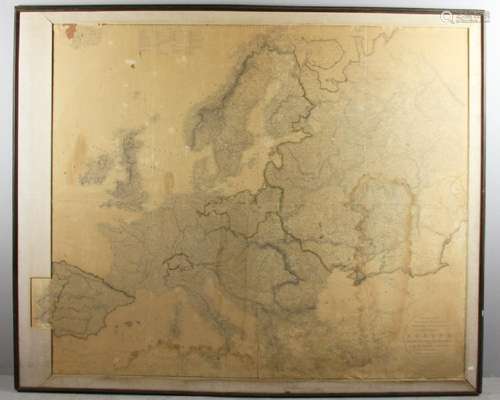 Map of Europe Delineated by Arrowsmith 1810