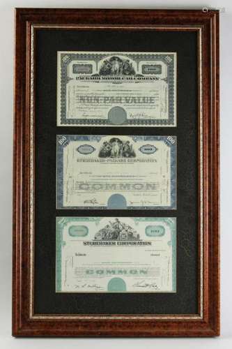 Studebaker Packard Stock Certificate