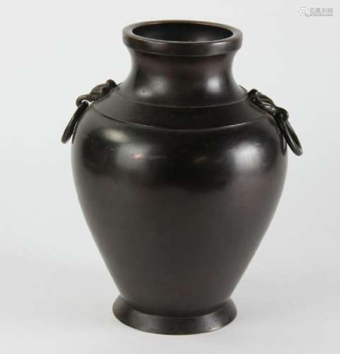19thC Chinese Bronze Vase