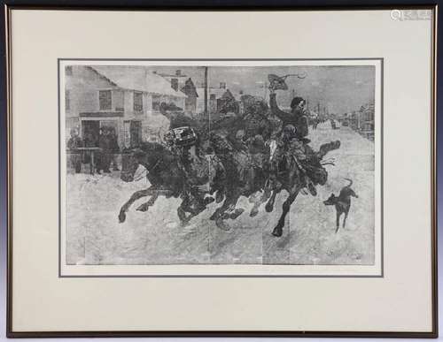 Frederick Remington, Print, Cowboys