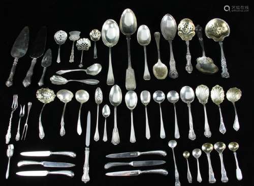 English and American Sterling Flatware