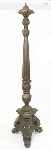 Antique Bronze Plated Floor Lamp