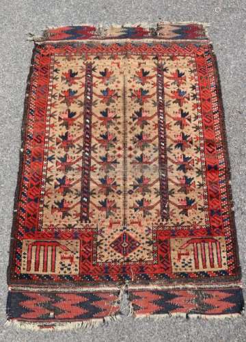 Antique Baluchistan Prayer Rug