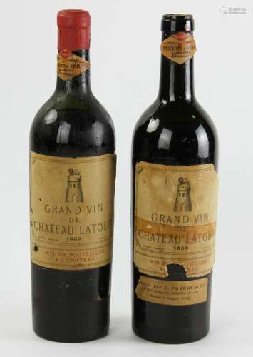 Three 1929 Chateau Latour Pauillac