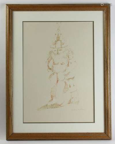 Fritz Scholder, Drawing of Kachina