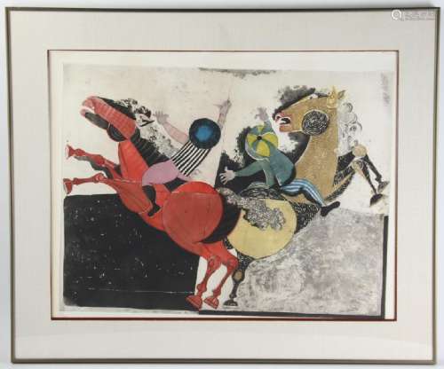 Carousel Horses, Limited Edition Lithograph