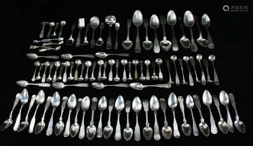 Early Coin Silver Flatware