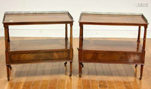 Pair of Beacon Hill Regency Style End Tables