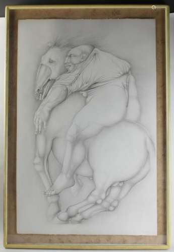 Recondo, Homme Sur Cheval, Drawing