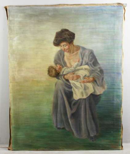 Augusto Calabi, Sorriso, Oil on Canvas