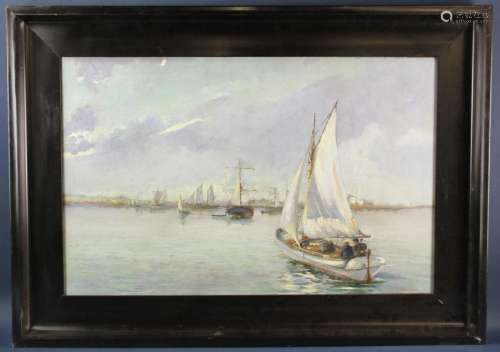 Signed Colin Cooper, Ships at Sea