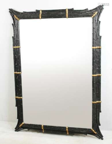 Decorative Mirror in Faux Bamboo Frame