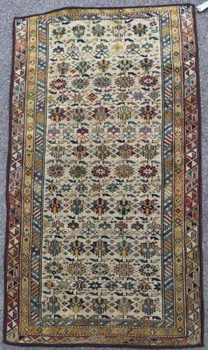 Antique Caucasian Pile Rug