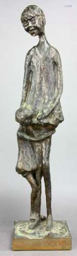 Signed Winant, Bronze Figure of Mother and Daughter