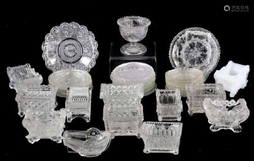 Collection of 19th Century Glass Salts
