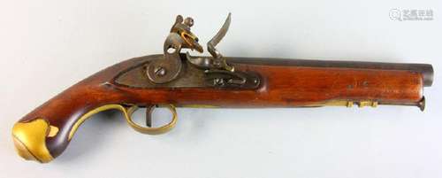 18thC English or French Flintlock Pistol