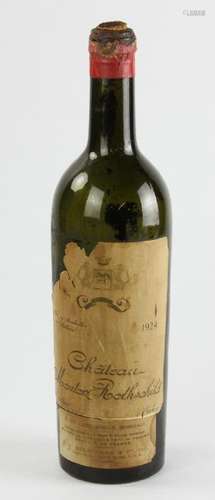 1924 Chateau Mouton Rothschild Bottle