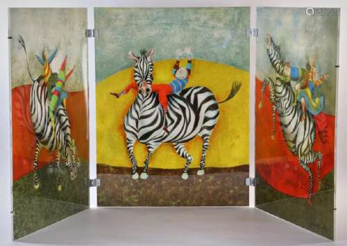G. Rodo Boulanger, Droles de Zebres, Three Lithographs