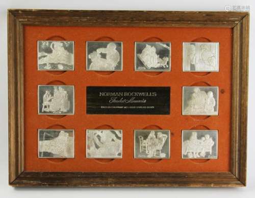 Norman Rockwell Silver Plaques