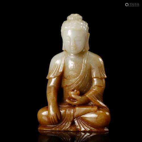 CHINESE JADE CARVED BUDDHA