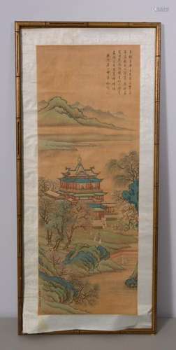 CHINESE LANDSCAPE PAINTING ON SILK