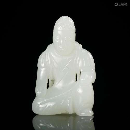 CHINESE WHITE JADE FIGURINE