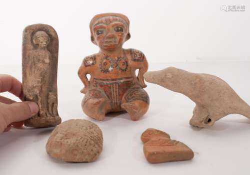 GROUP OF 5 ANCIENT CLAYÂ ARTIFACT