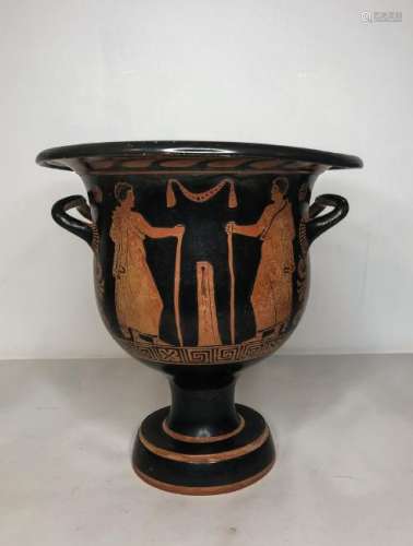 GREEK POTTERY APULIAN BELL KRATER,