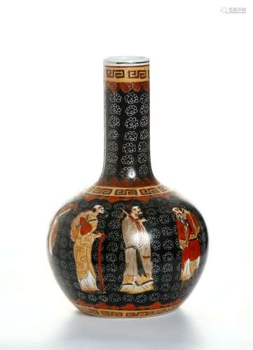 Chinese Famille Rose Bottle Vase