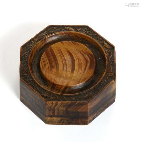 Chinese Carved Hexagonal Inkpad