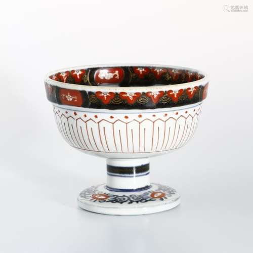 Japanese Imari Stem Bowl