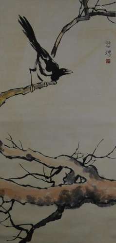 Chinese Scroll Painting of Bird