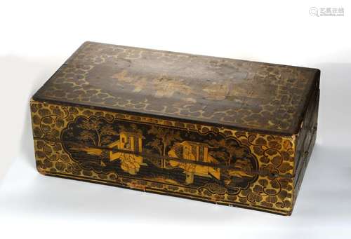 Chinese Lacquered Wooden Box