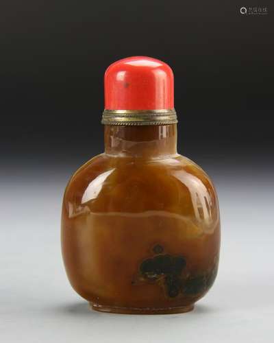 Chinese Agate Snuff Bottle