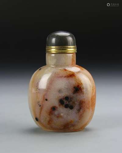 Chinese Agate Snuff Bottle