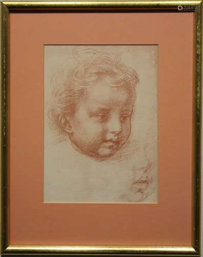 Old Master Style Drawing of a Young Boy