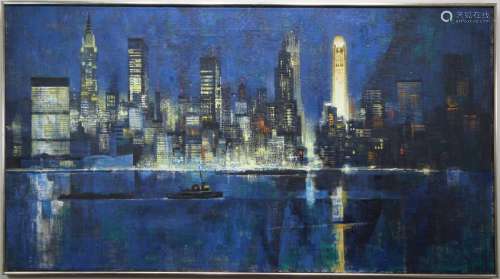 Dean Ellis (1920/22 - 2009) New York City Skyline
