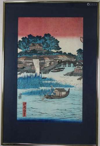 Antique Japanese Woodblock Print, Toyokuni III