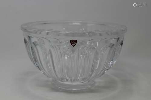 Signed Orefors Crystal Bowl