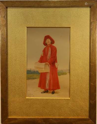 Jehan G. Vibert (1840 - 1902) Framed Print