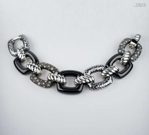 David Yurman Sterling Midnight Melange Bracelet