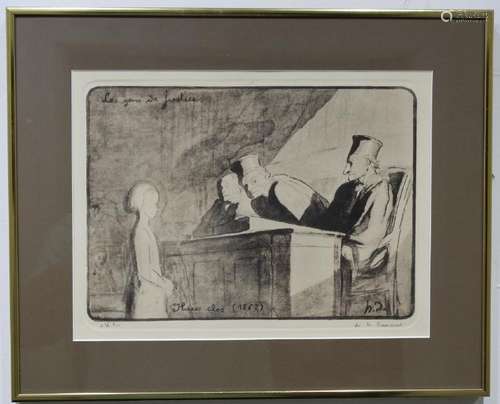 Honore Daumier (1808 - 1879) Intaglio Print