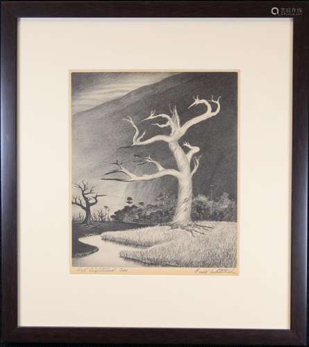 Buell Whitehead (FL. 1919 - 1993) Lithograph