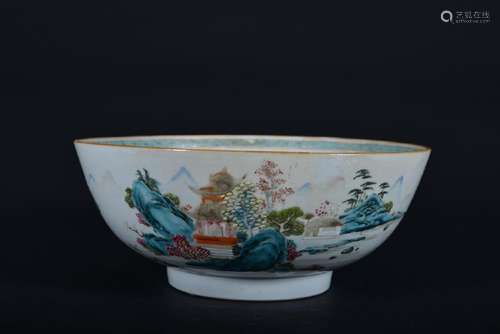 A FAMILLE-ROSE BOWL.QING PERIOD